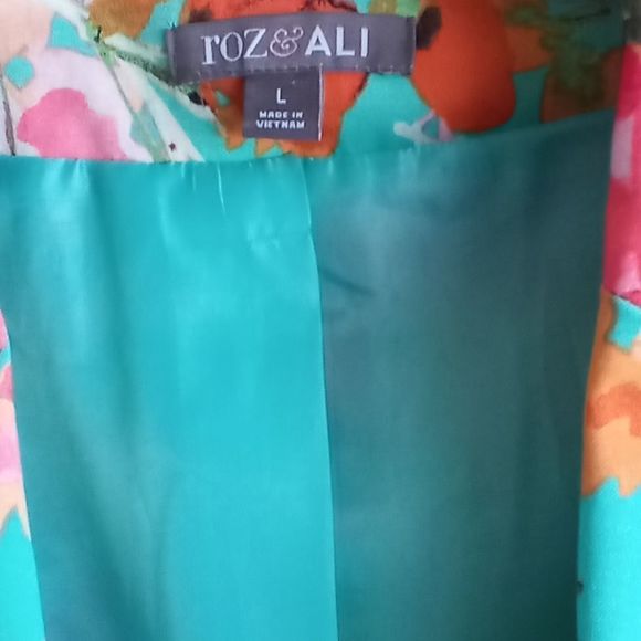 Roz & Ali Spring Floral Print Blazer - Picture 4 of 4